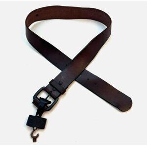 Affliction Genuine Leather Men's Belt Size M Brown New with defect